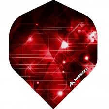Mission Astral Dart Flights No2 - Std - RED - 100 Micron - UV Finish - - Click Image to Close
